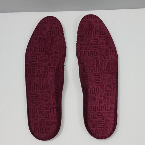 Munro Geena Penny Loafer Womens 9.5 Burgundy Red Shiny Patent Leather Slip On - Picture 10 of 13